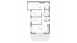 Penthouse floor plan, 3 bedrooms in NAIA BLUE HORIZON No. 5